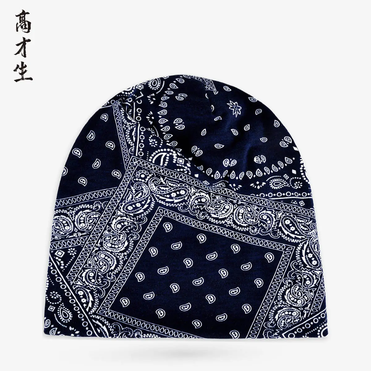 Men & Women Cotton Cashew Flower Turban Hat Spring Summer Cool Hip-Hop Fashion - Image 3