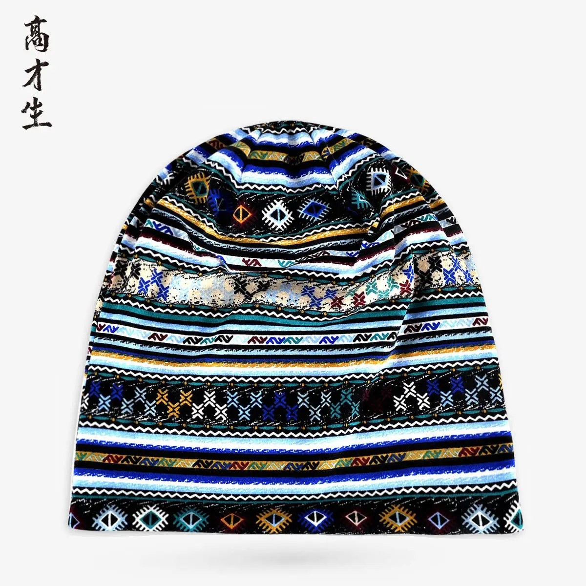 Men & Women Cotton Cashew Flower Turban Hat Spring Summer Cool Hip-Hop Fashion - Image 9