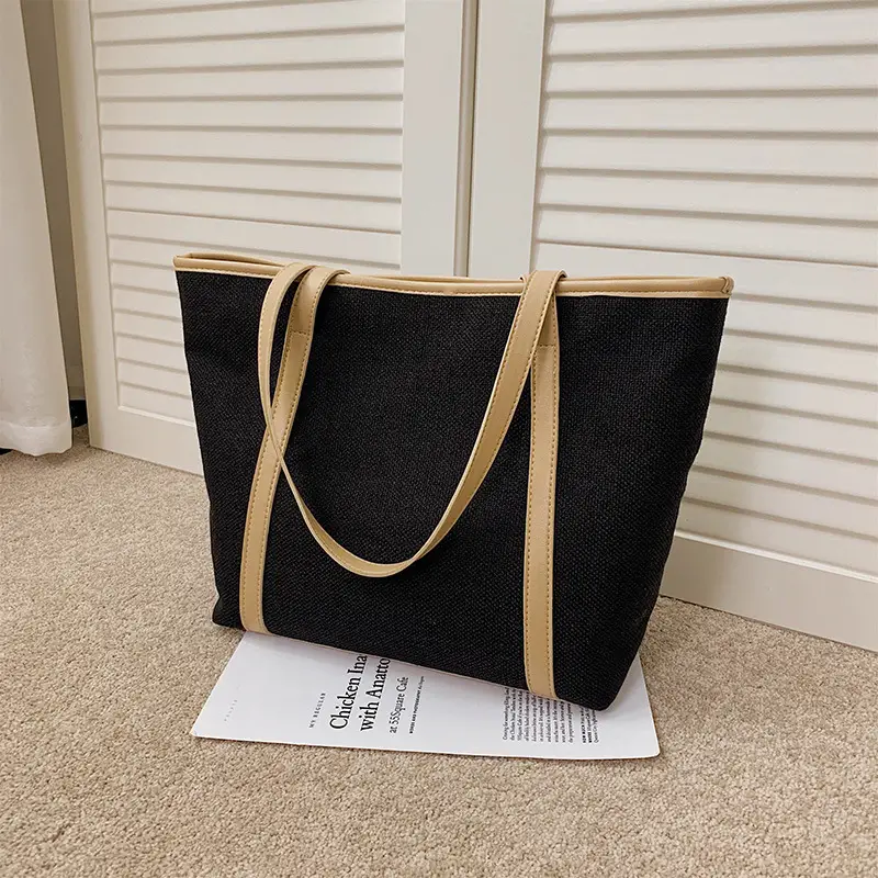 Large Capacity Canvas Tote Bag for Women - Image 3