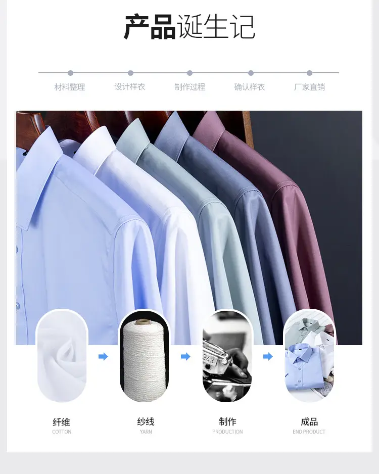 Men's Bamboo Fiber Long-Sleeve Shirt Grey — feature 16
