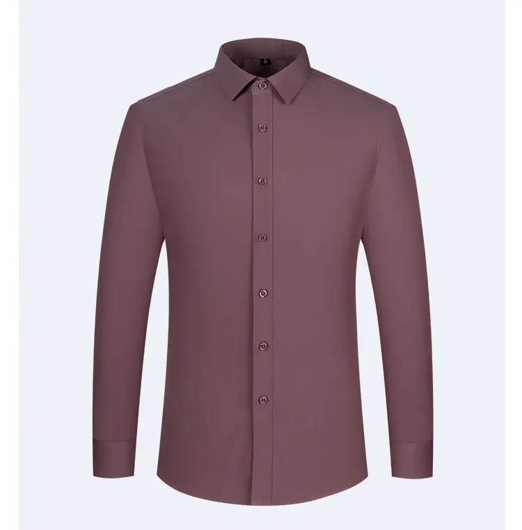 Men's Bamboo Fiber Long-Sleeve Shirt Grey — feature 20