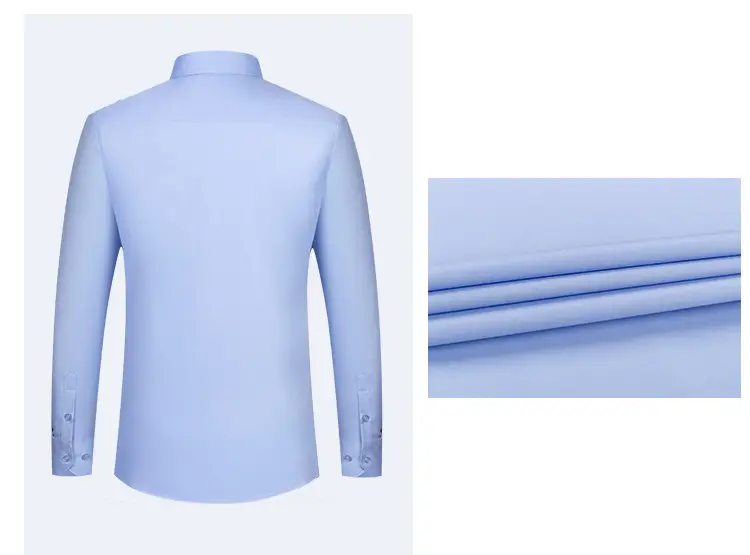 Men's Bamboo Fiber Long-Sleeve Shirt Grey — feature 22