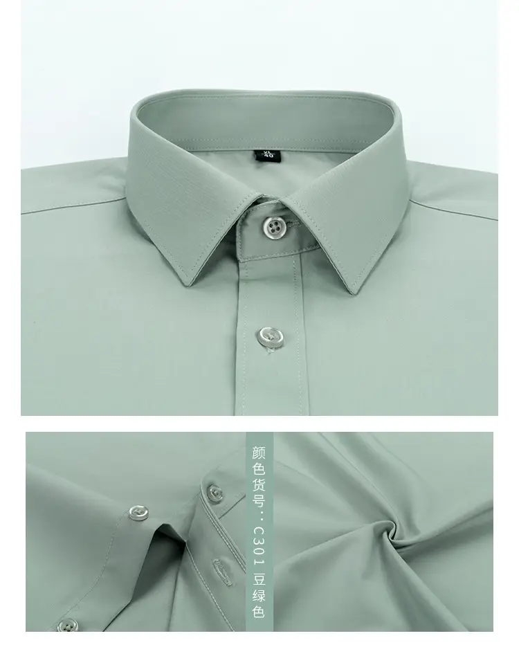Men's Bamboo Fiber Long-Sleeve Shirt Grey — feature 28