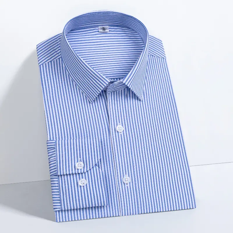 Men's Bamboo Fiber Long-Sleeve Shirt Grey - Image 13