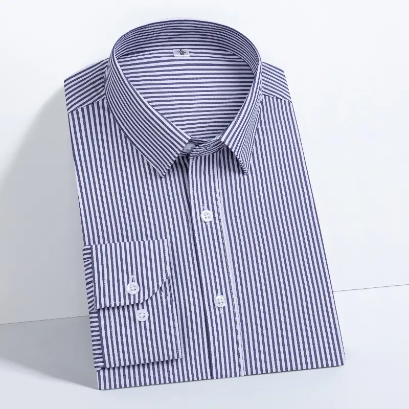 Men's Bamboo Fiber Long-Sleeve Shirt Grey - Image 14
