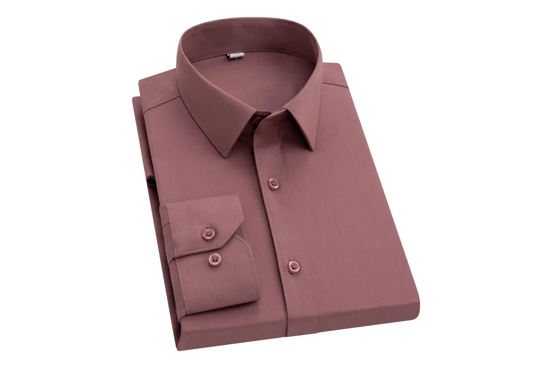 Men's Bamboo Fiber Long-Sleeve Shirt Grey - Image 5