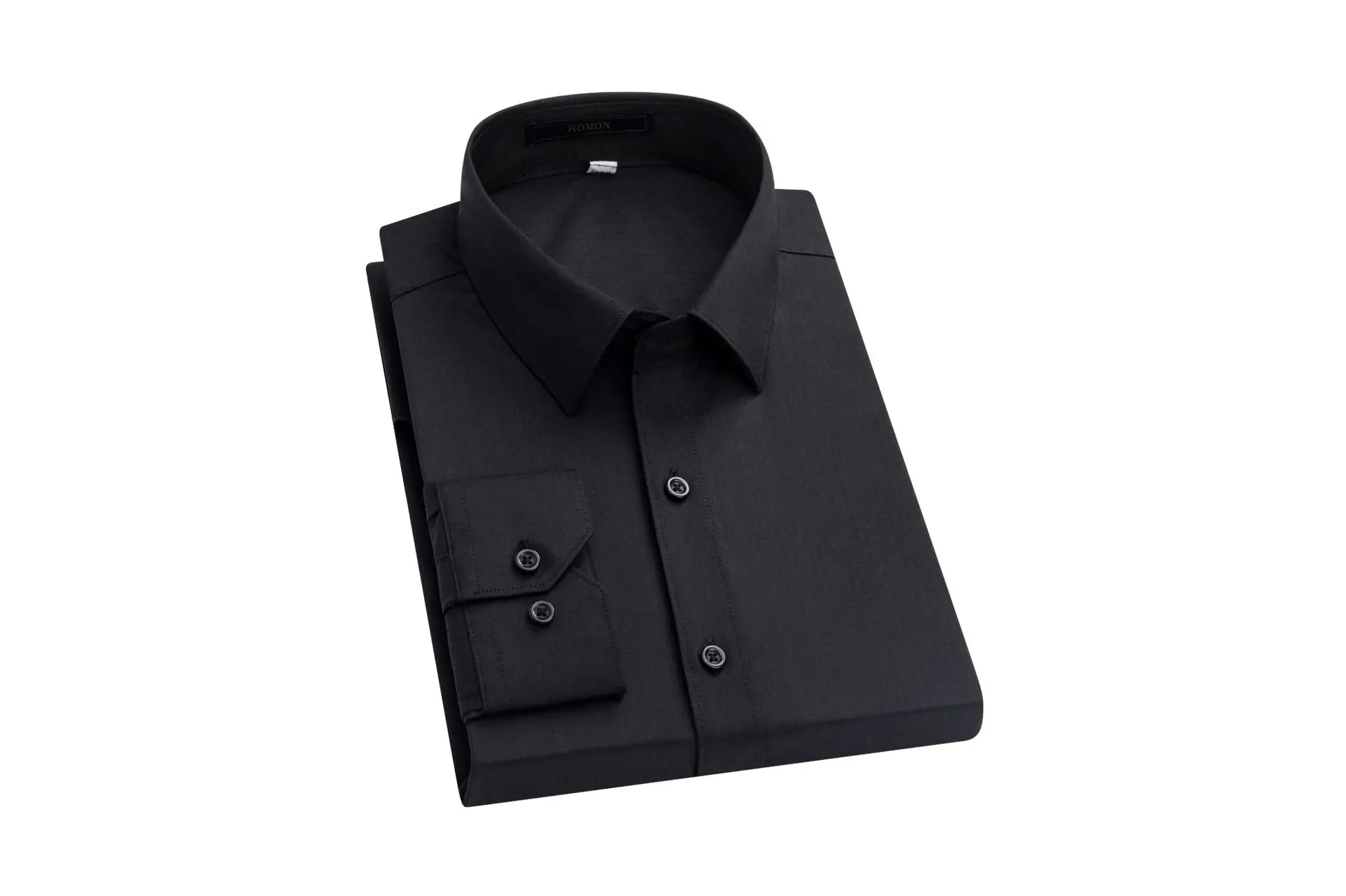 Men's Bamboo Fiber Long-Sleeve Shirt Grey - Image 6