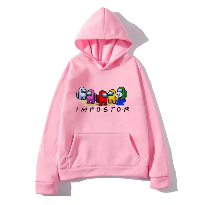 Pink Among Us Printed Hoodie for Men Women - Image 11