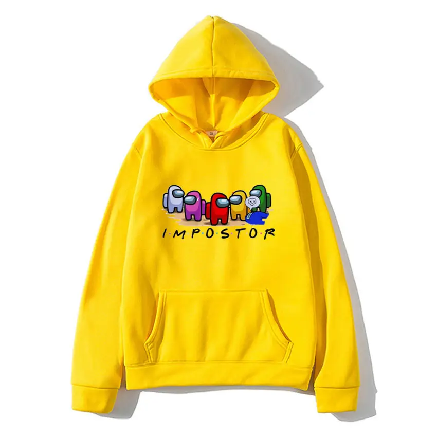 Pink Among Us Printed Hoodie for Men Women - Image 3