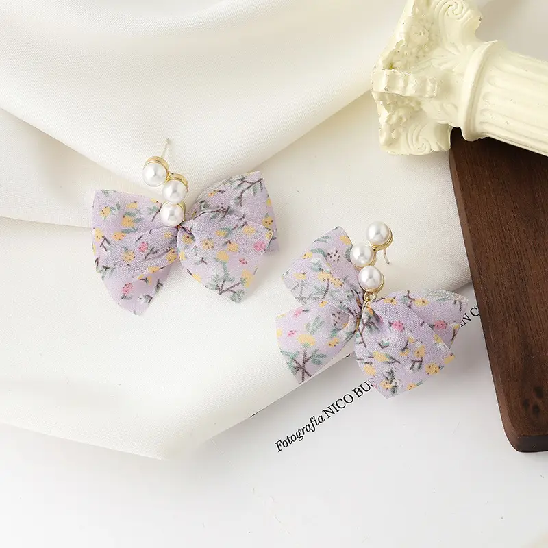 S925 Silver Pearl Bow Earrings for Girls — feature 10