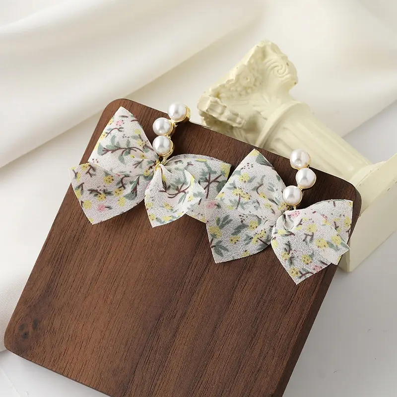 S925 Silver Pearl Bow Earrings for Girls — feature 11