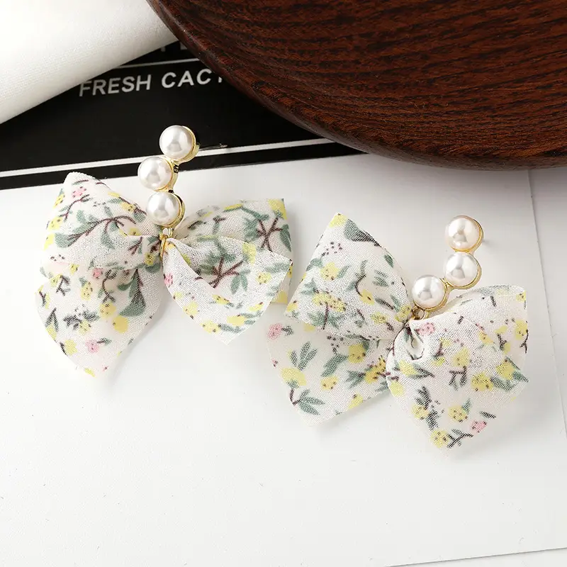 S925 Silver Pearl Bow Earrings for Girls — feature 12