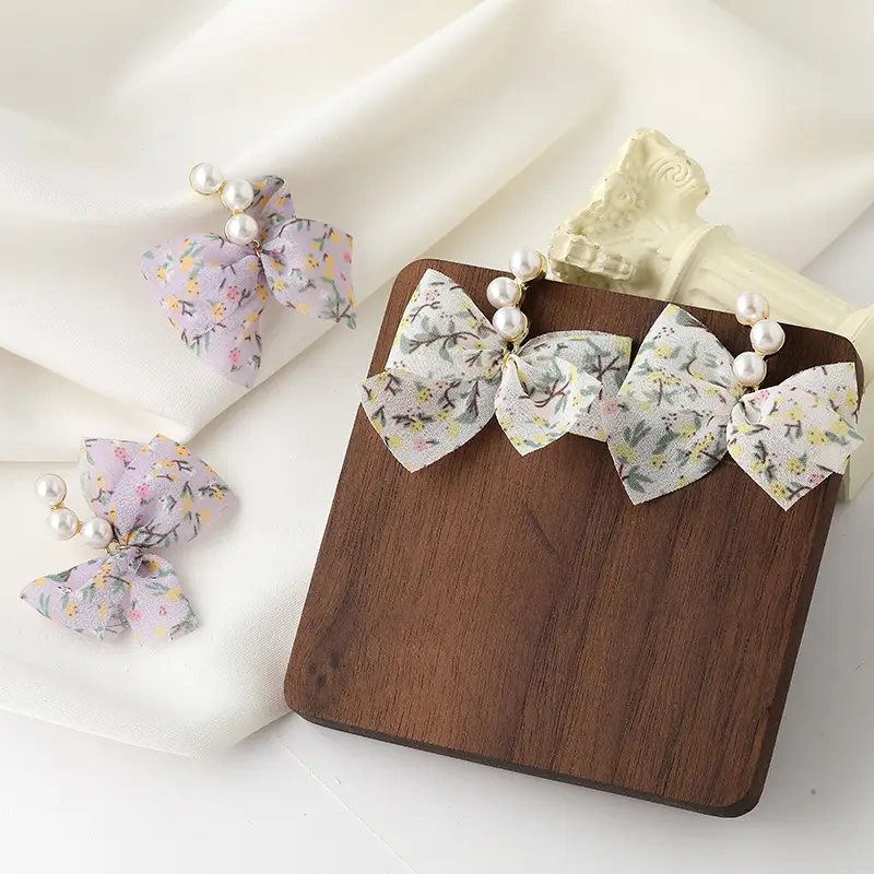 S925 Silver Pearl Bow Earrings for Girls — feature 9