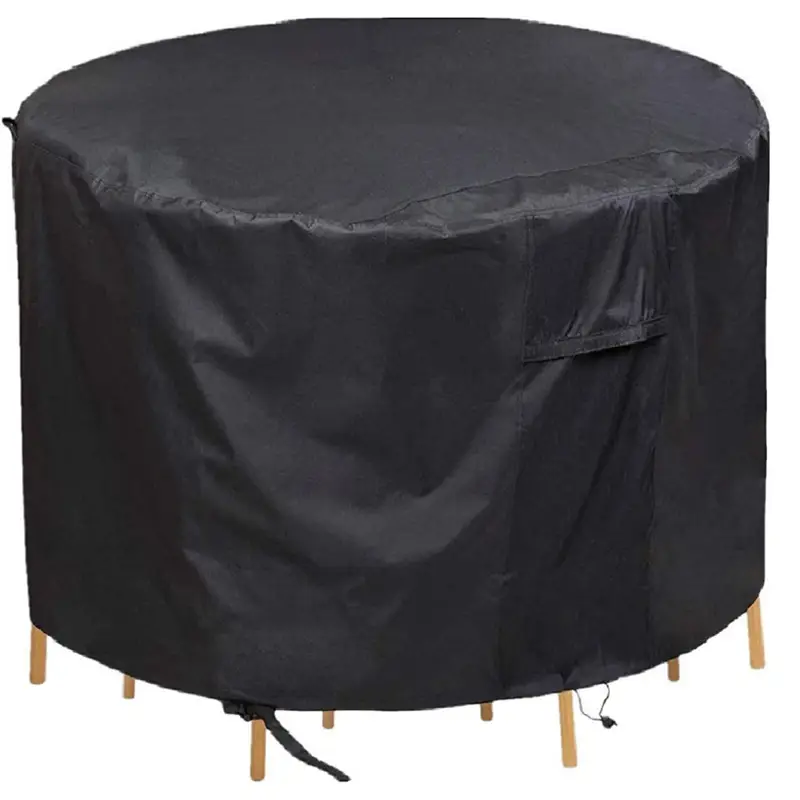 Outdoor Round Table Cover Waterproof Dustproof 210D Oxford - Image 3