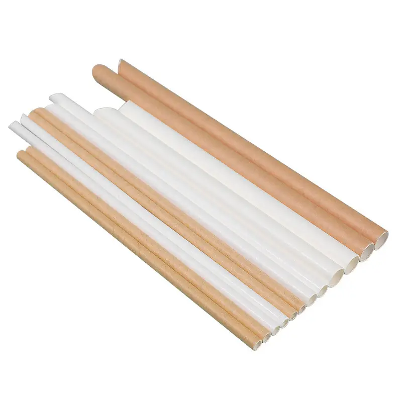 White Bubble Tea Straw 120cm Length 230mm