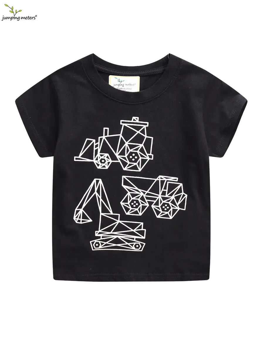 Boys 2026 Summer Cartoon T-Shirt Black Short Sleeve - Image 2