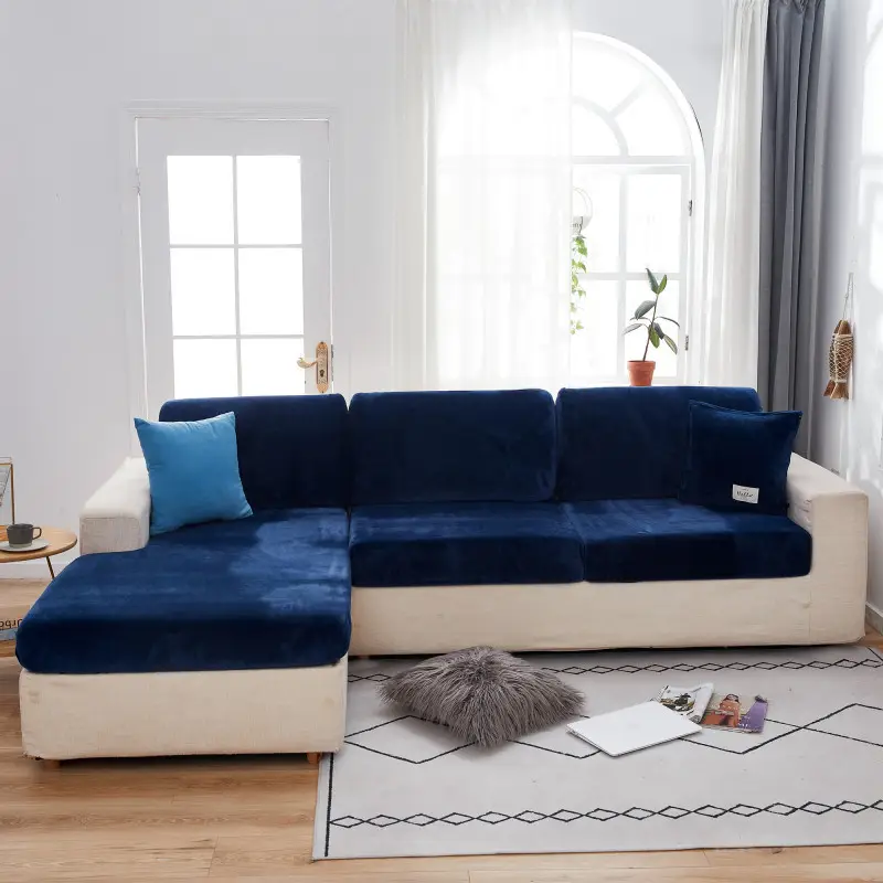 Pink Elastic Sofa Cover for 4 Seater Sofa - Image 7