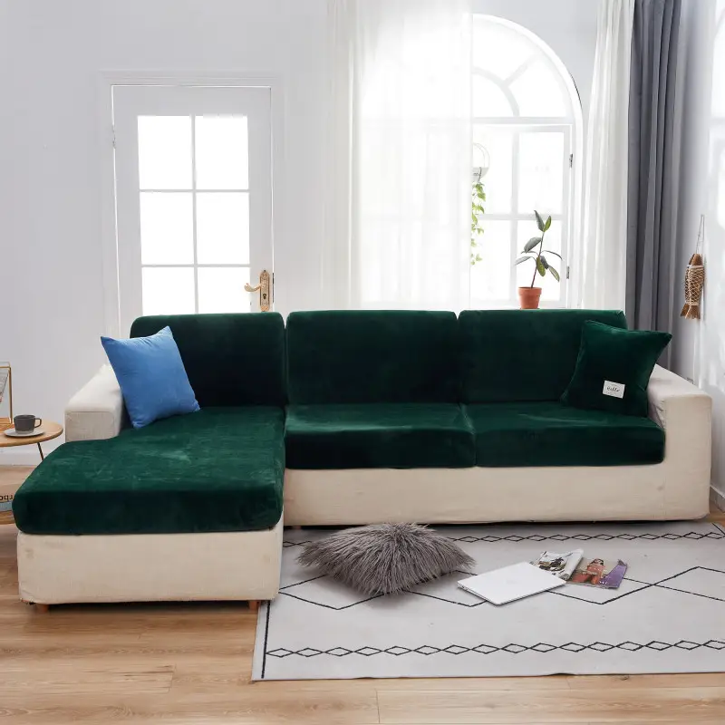 Pink Elastic Sofa Cover for 4 Seater Sofa - Image 8