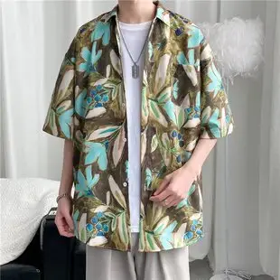 Men's White Korean Style Long Sleeve Shirt — feature 12