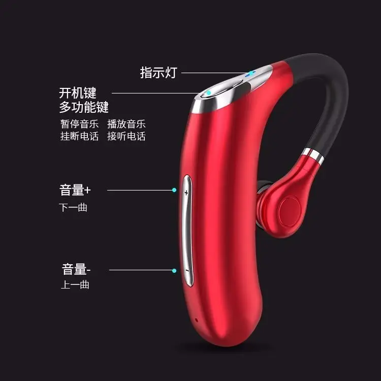 Bluetooth Headset with 42H Battery & Single Ear Hanging Design - Image 7
