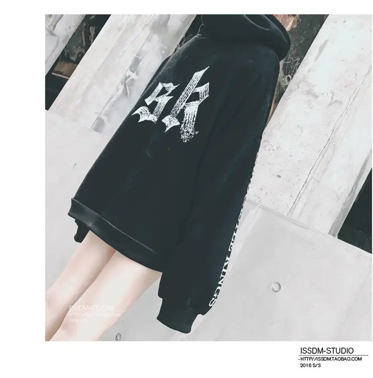 Women Korean Style Fleece Lined Hooded Sweatshirt Beige — feature 39