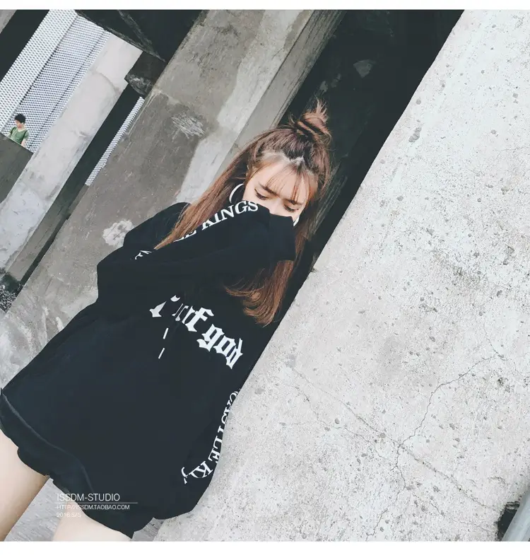 Women Korean Style Fleece Lined Hooded Sweatshirt Beige — feature 40