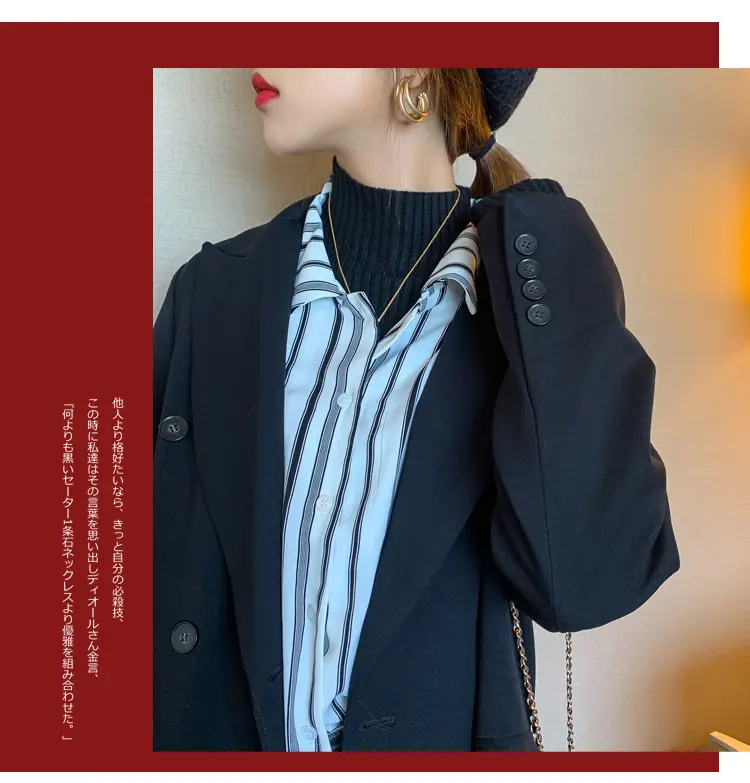 Women Half-Turtleneck Knit Sweater New Winter Layering — feature 12