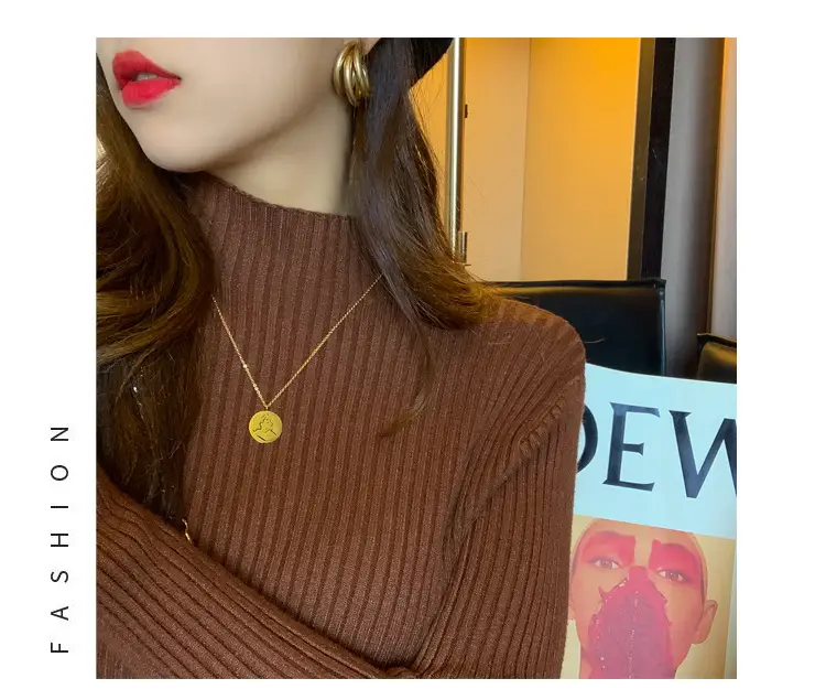 Women Half-Turtleneck Knit Sweater New Winter Layering — feature 17