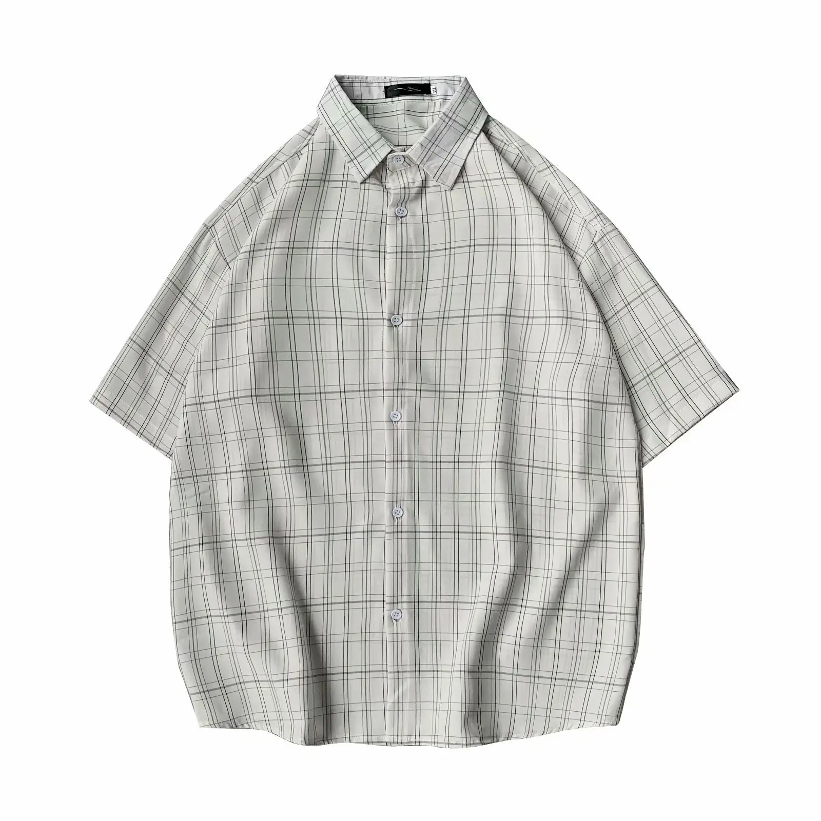 Men's Plaid Half Sleeve Shirt Summer Wear - Image 8