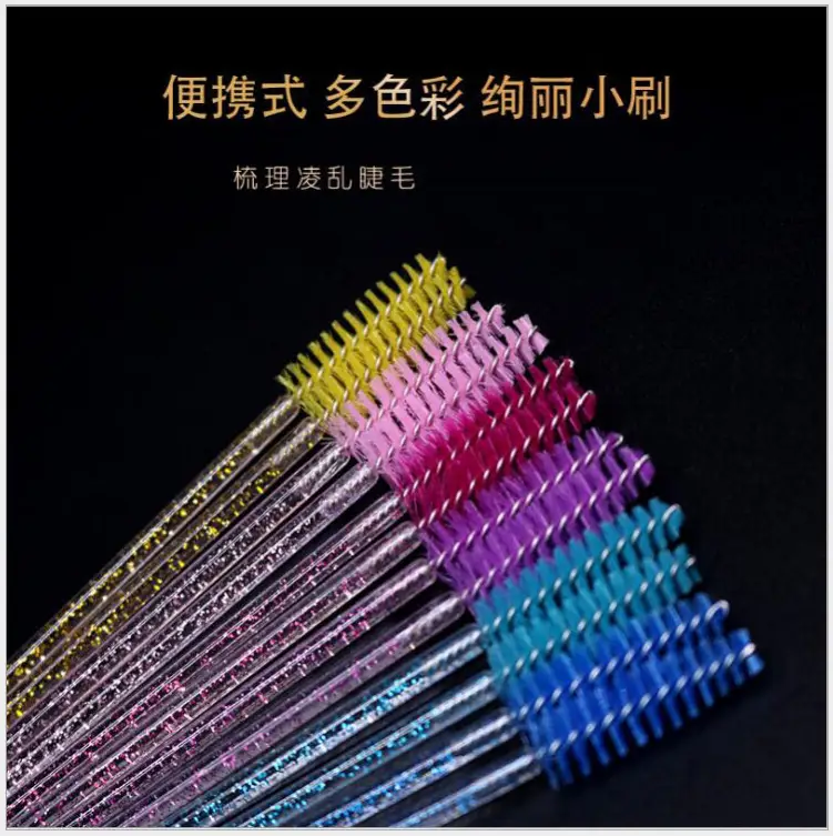 Red Crystal Cross-Border Trade Eyelash Comb Brush - Image 17