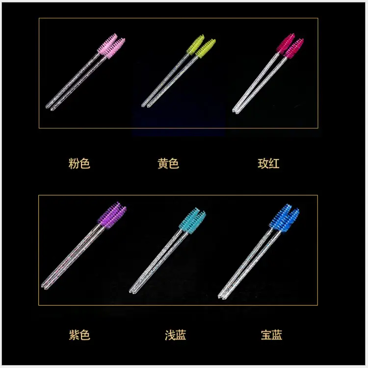 Red Crystal Cross-Border Trade Eyelash Comb Brush - Image 18