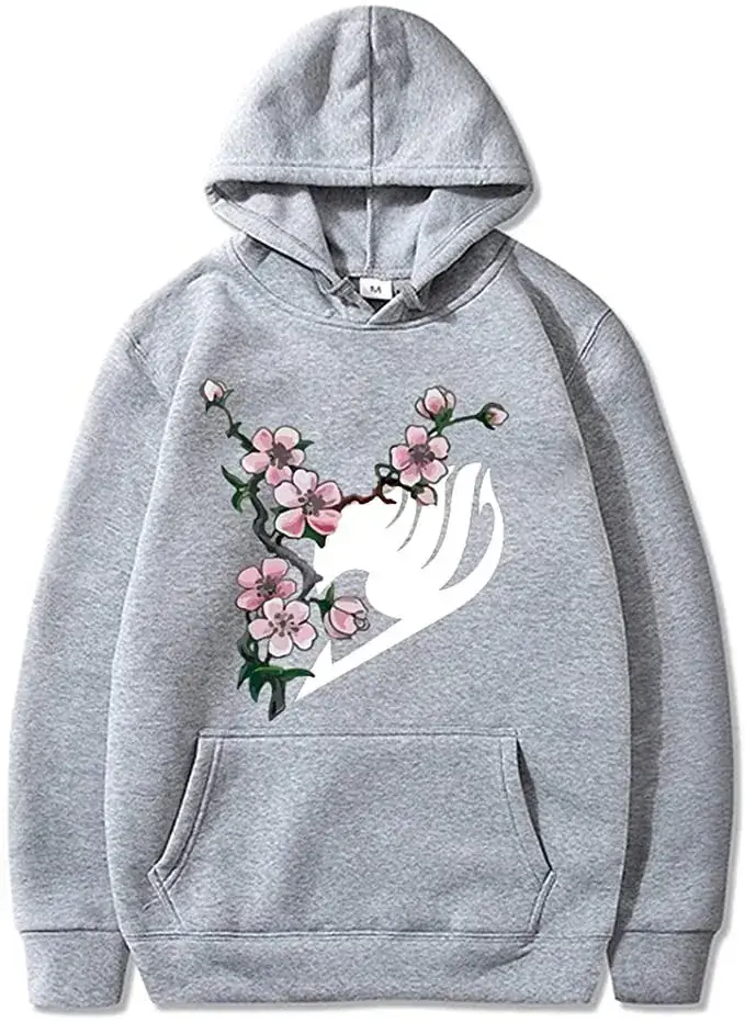 Red Cross Border Fairy Tail Hoodie Large Fleece Lined