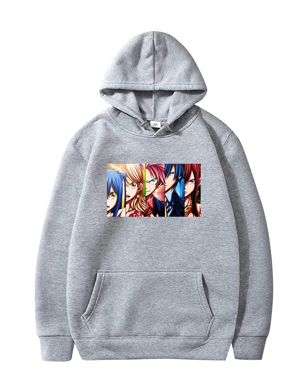 Red Cross Border Fairy Tail Hoodie Large Fleece Lined