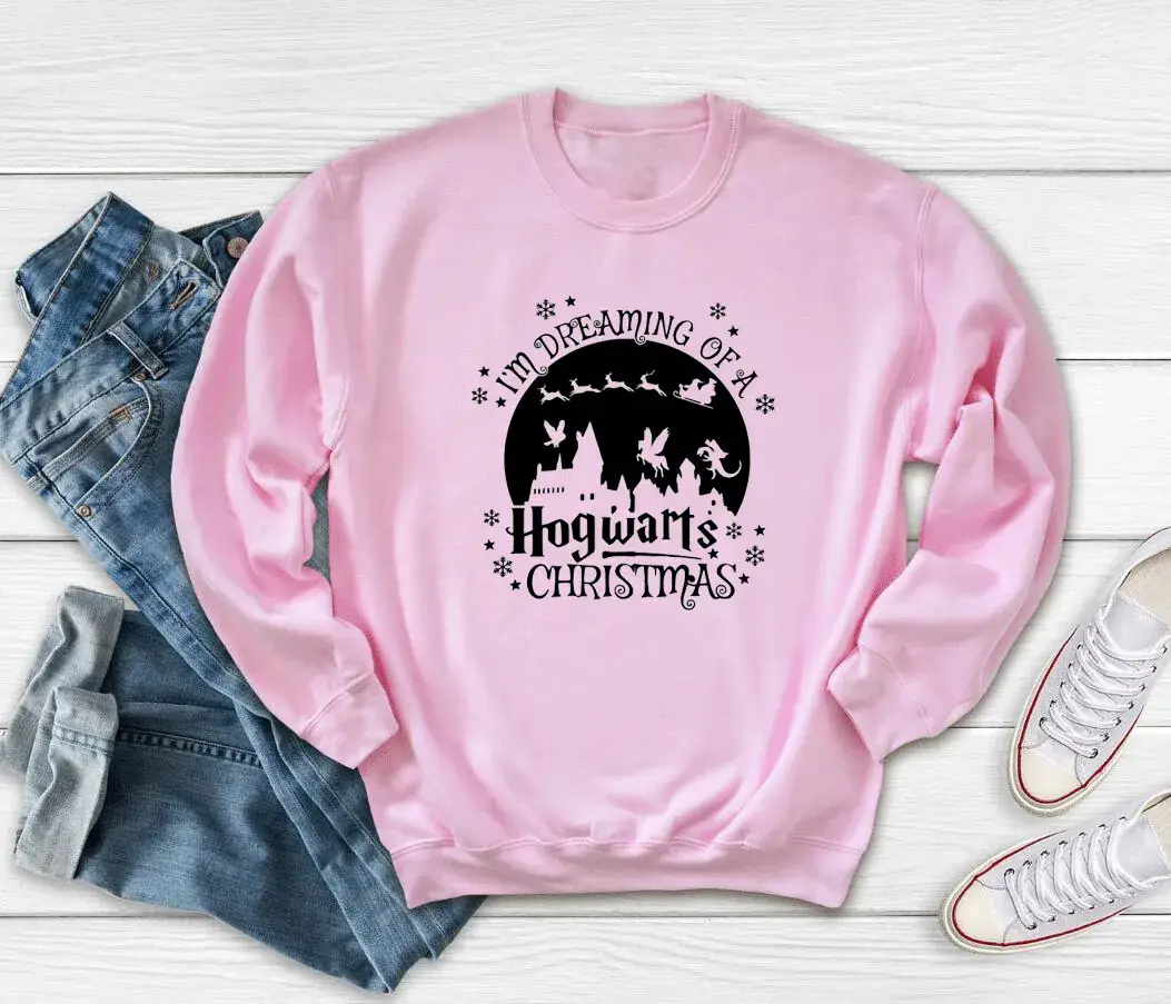 Pink Holiday Mugwear Sweatshirt with Christmas Design - Image 2