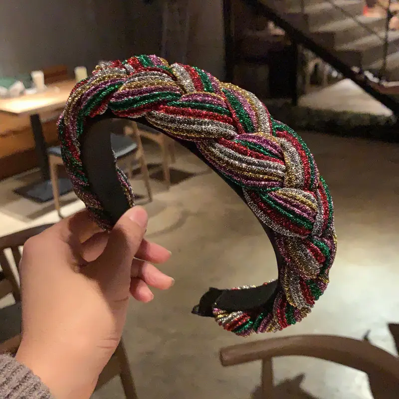 Colorful Braided Hair Hoop for Women - Image 5