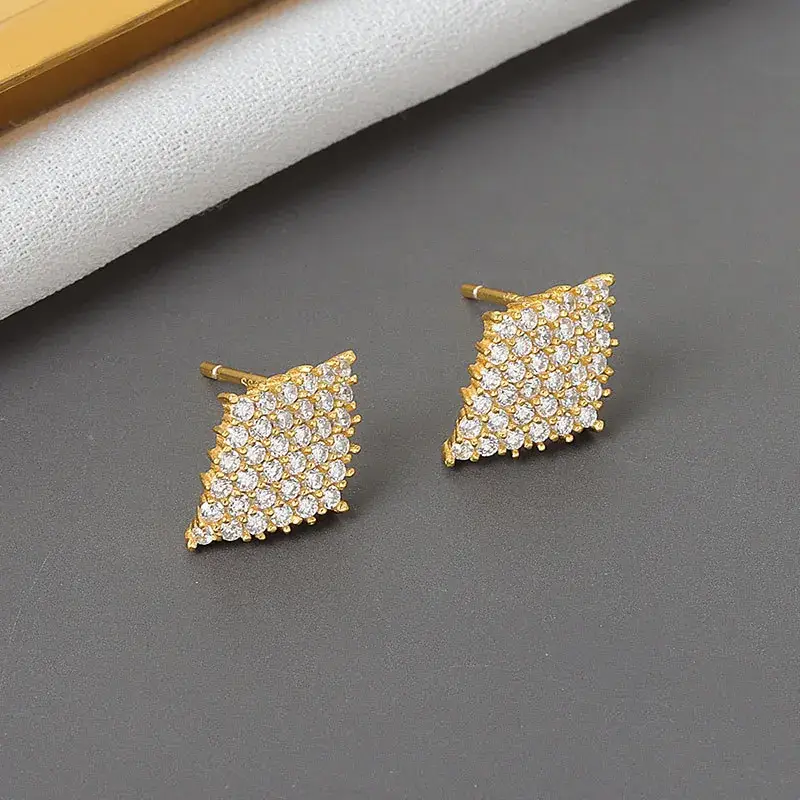 Korean Super Flash Diamond Zircon Drill Earrings for Women - Image 4