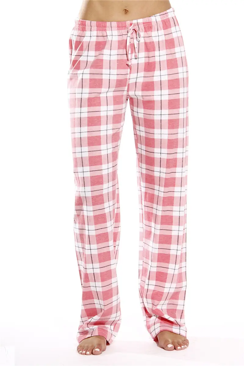 Women's Blue & White Plaid Pajama Pants - Image 3