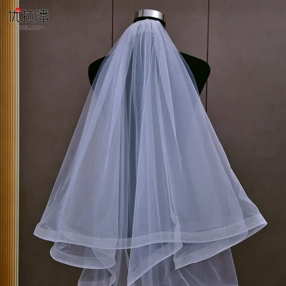 Multi-Layered Wedding Veil Wide-Brimmed Bridal Dress — feature 6