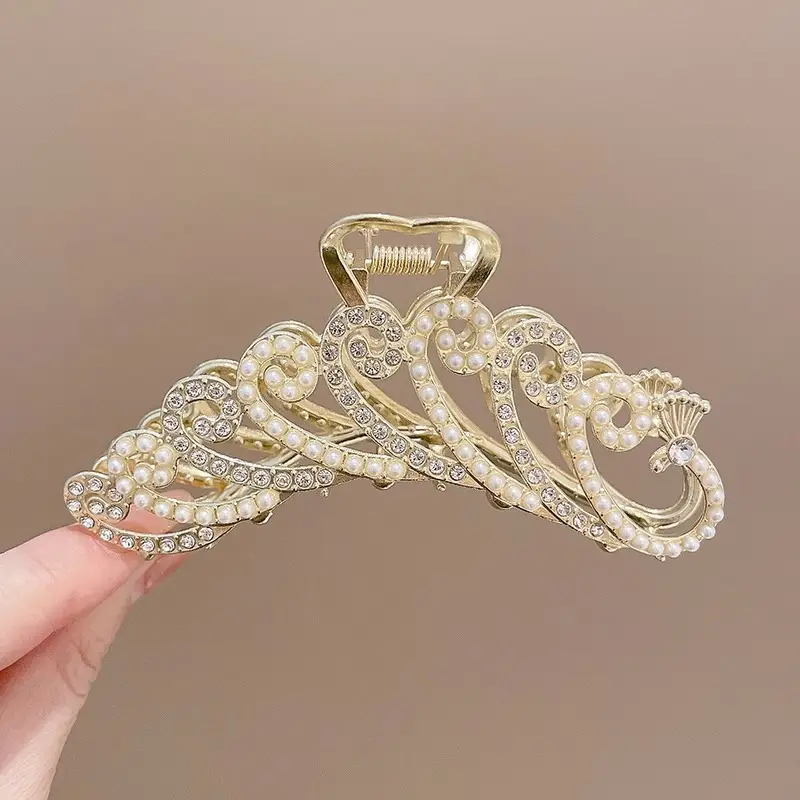 Elegant Metal Hair Clip for Women 8cm - Image 10