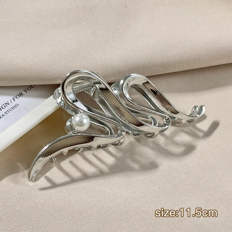 Elegant Metal Hair Clip for Women 8cm - Image 18