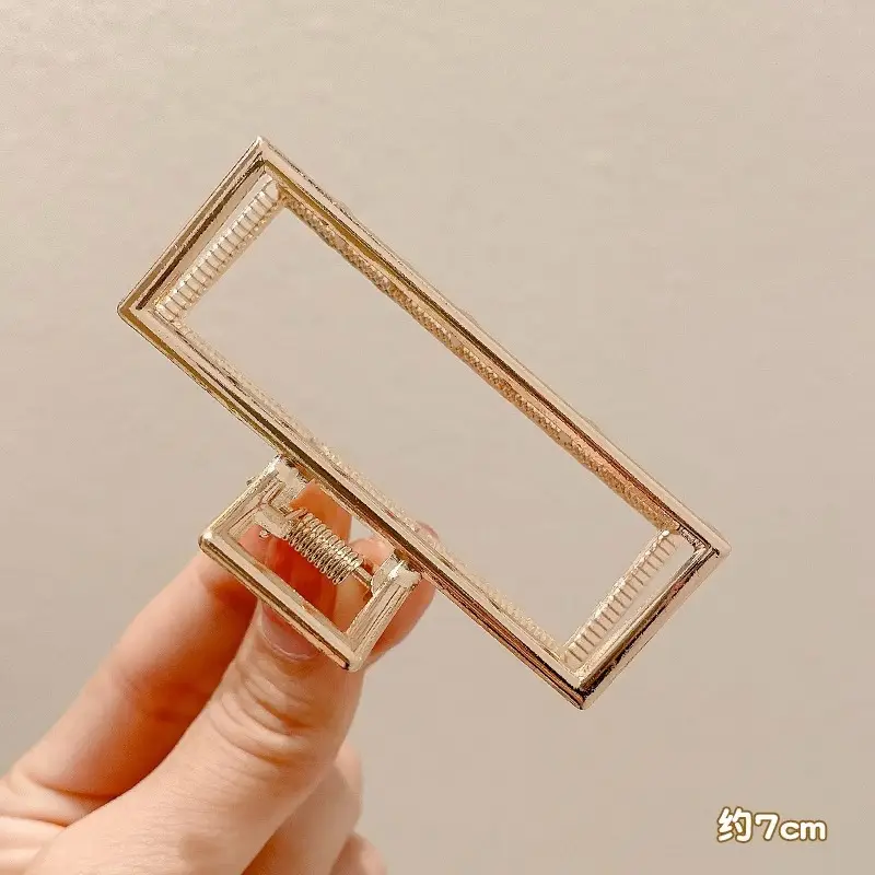 Elegant Metal Hair Clip for Women 8cm - Image 5