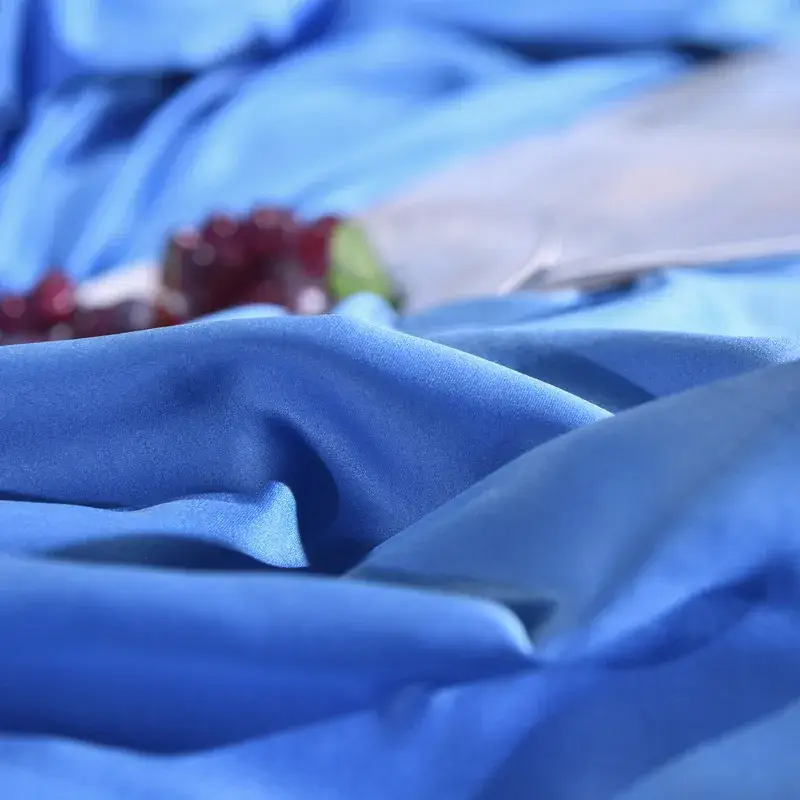 Single Bed Silk Bed Skirt Ice Silk Ruffled White