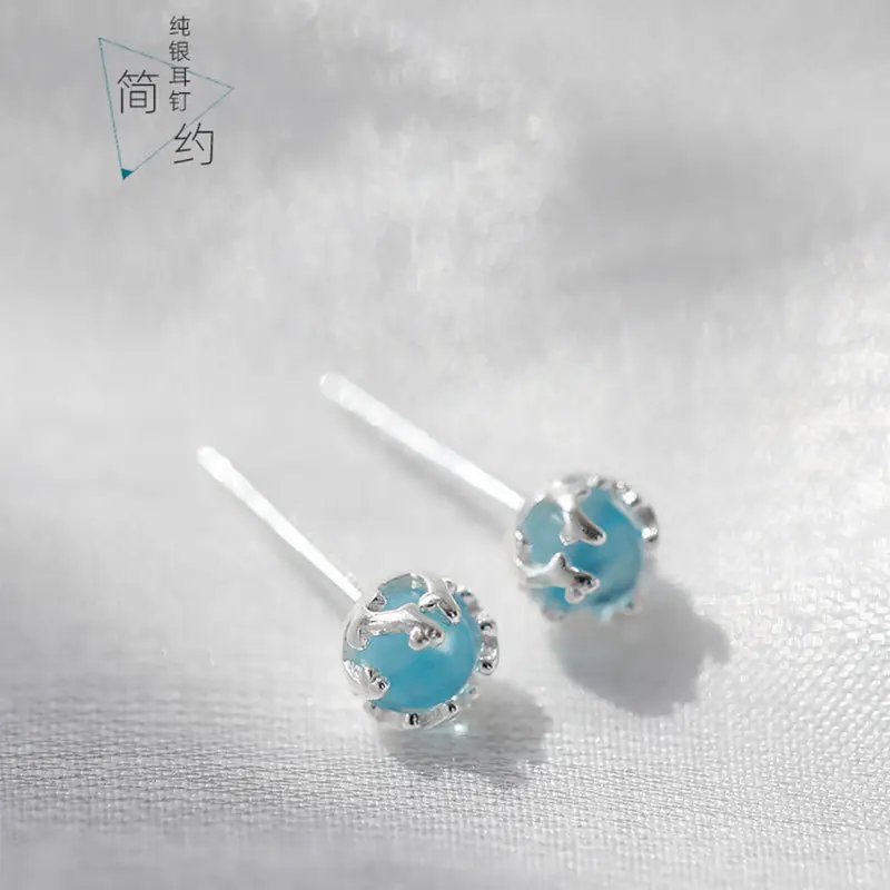 Ganjia Crystal Stud Earrings for Women