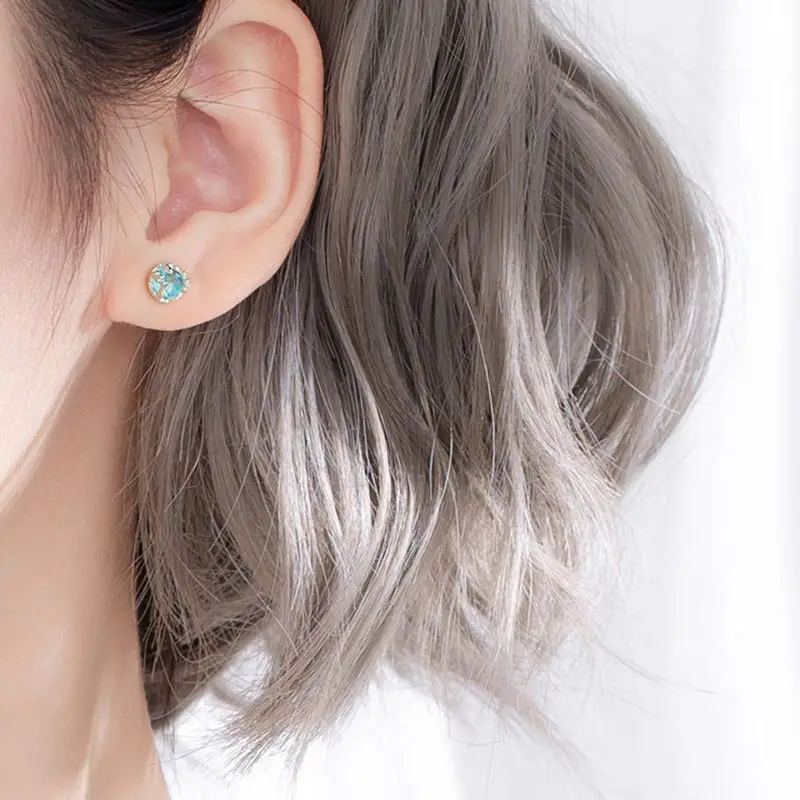 Ganjia Crystal Stud Earrings for Women