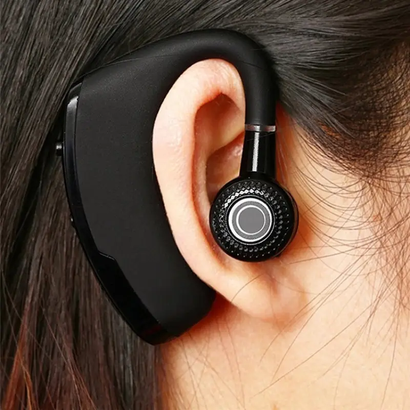 V9 Bluetooth Monaural Headset Black Extra Long Standby - Image 6
