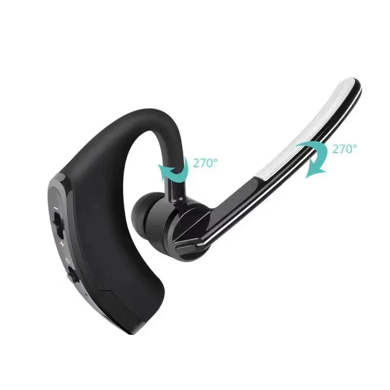 V9 Bluetooth Monaural Headset Black Extra Long Standby - Image 3