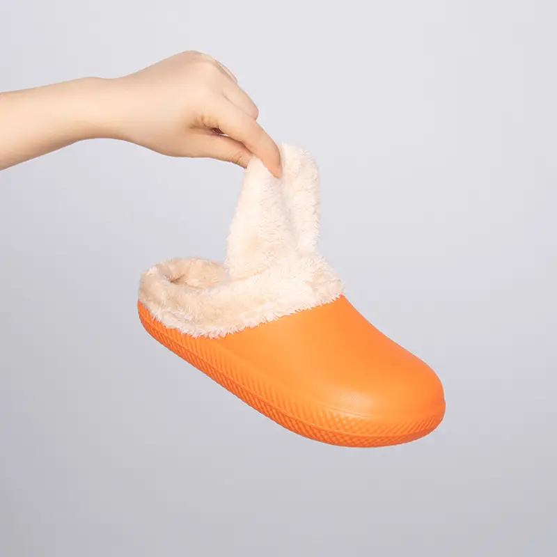 New winter couples home warm shoes fleece-lined can be worn waterproof non-slip platform indoor plush cotton slippers women - Image 6