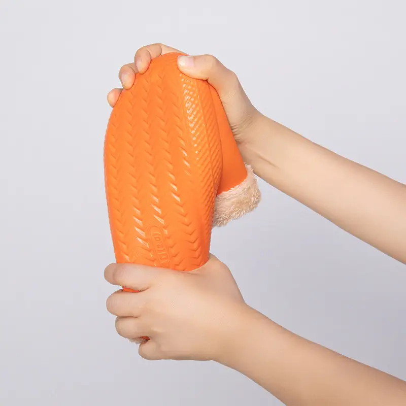 New winter couples home warm shoes fleece-lined can be worn waterproof non-slip platform indoor plush cotton slippers women - Image 7