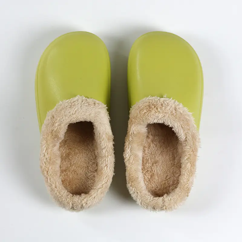 New winter couples home warm shoes fleece-lined can be worn waterproof non-slip platform indoor plush cotton slippers women - Image 3