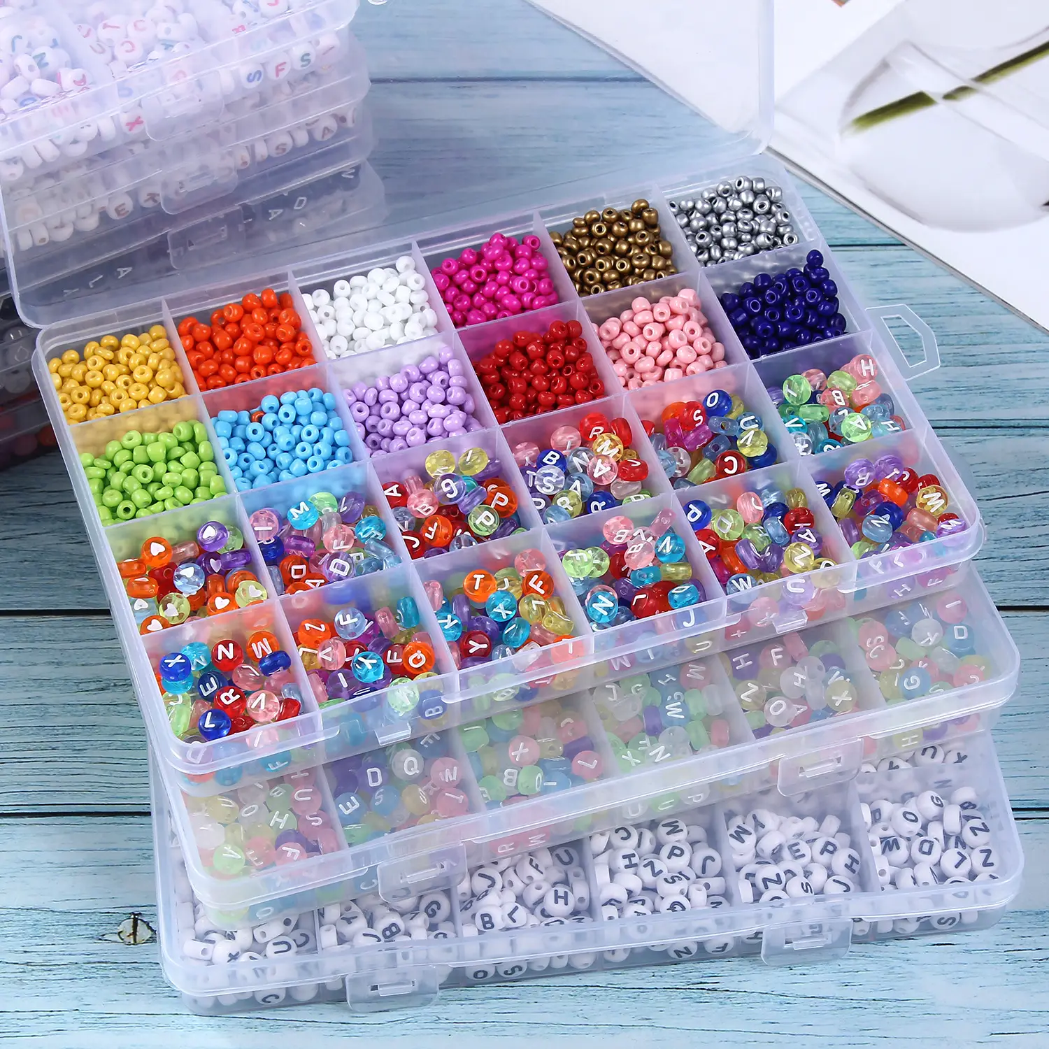 4mm Acrylic Letter Beads Set for DIY Bracelets